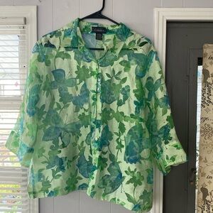 Vtg Elementz see thru top